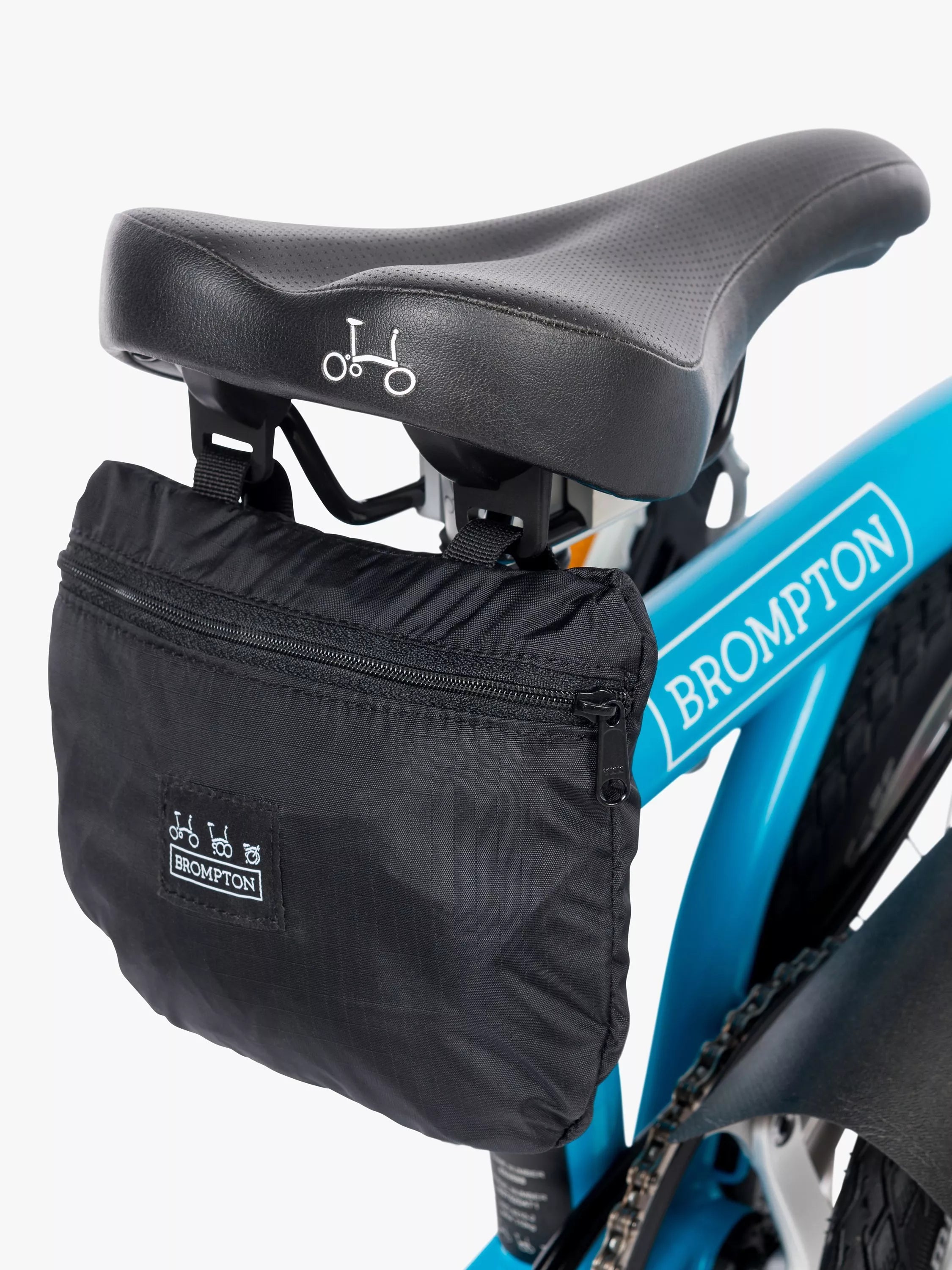 Brompton bike cover with integrated pouch, imported from the UK