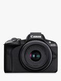 Canon EOS R50 mirrorless camera with 18-45mm lens kit - British product