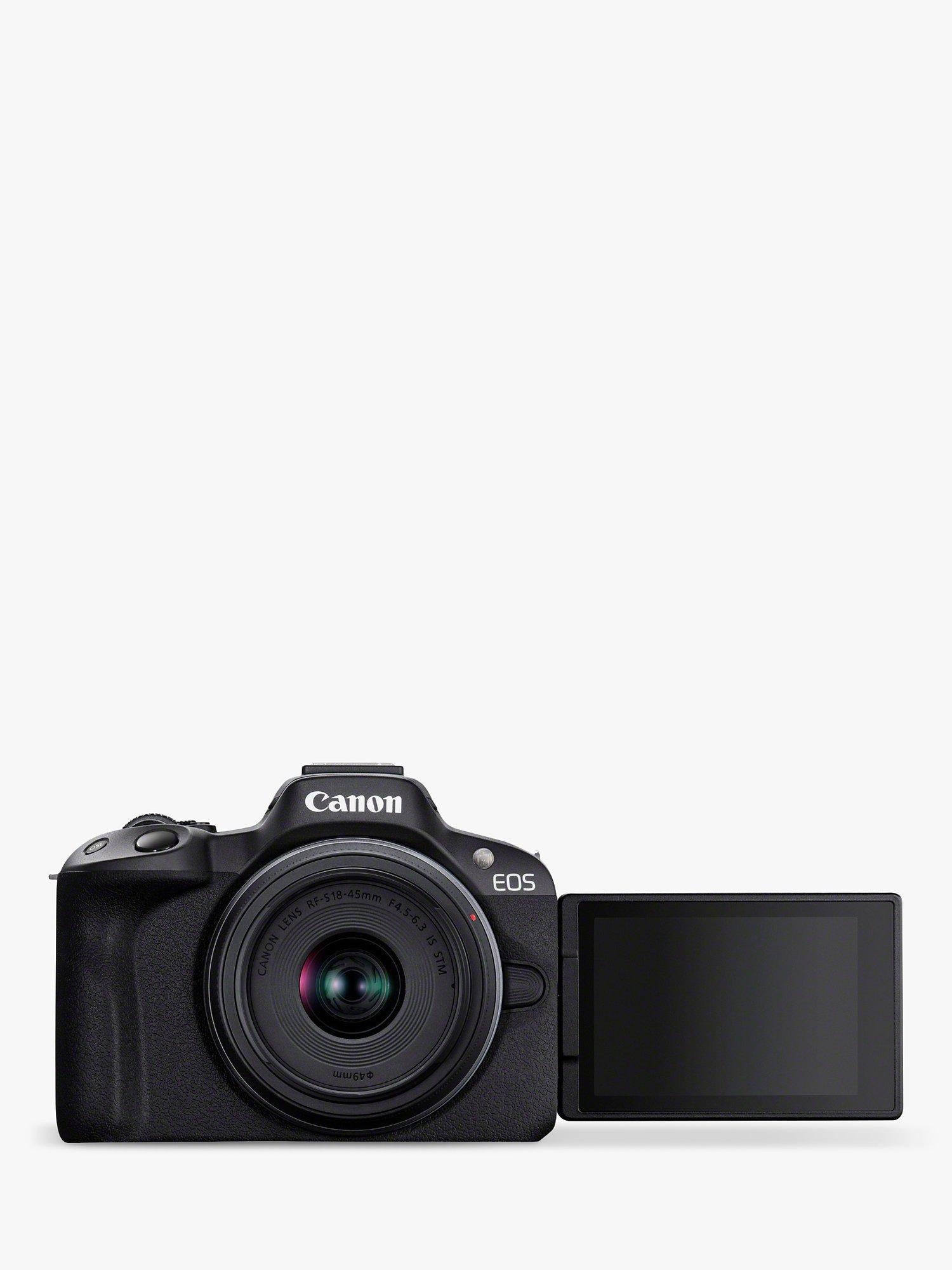 Canon EOS R50 mirrorless camera with 18-45mm lens kit - British product