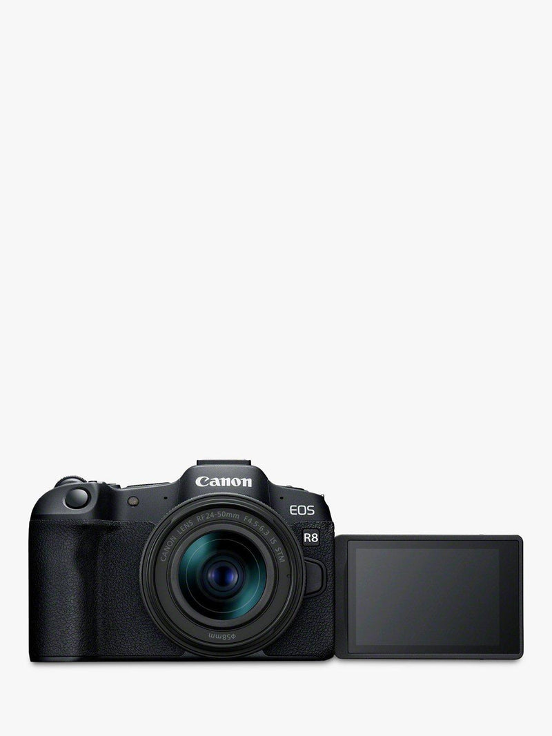كاميرا Canon EOS R8 مدمجة مع عدسة 24-50 مم، مستوردة من المملكة المتحدة