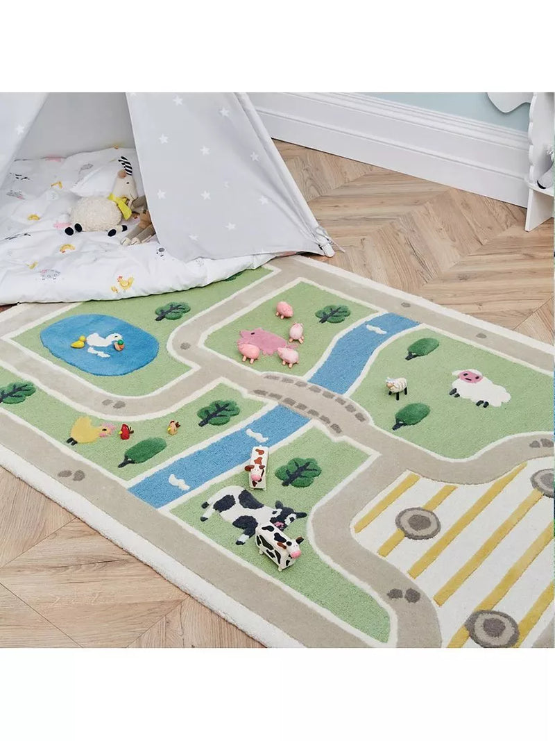 Great Little Trading Co Farm rug 180x120cm, imported from the UK