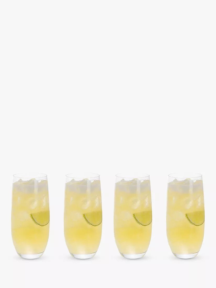 Dartington Crystal highball glasses clear set of 4 350ml - British product