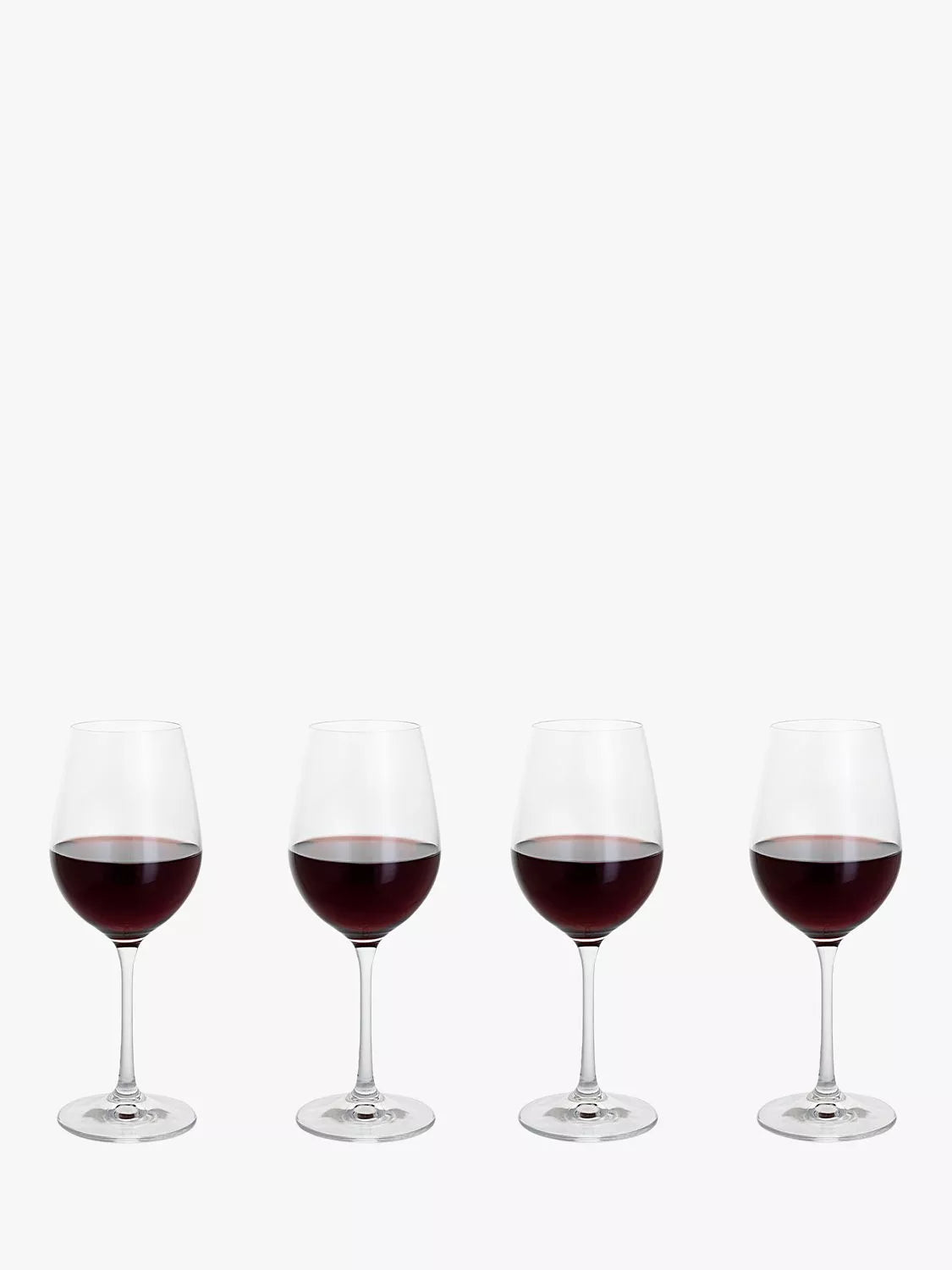 Dartington Crystal red wine glasses set of 4 350ml (British brand)