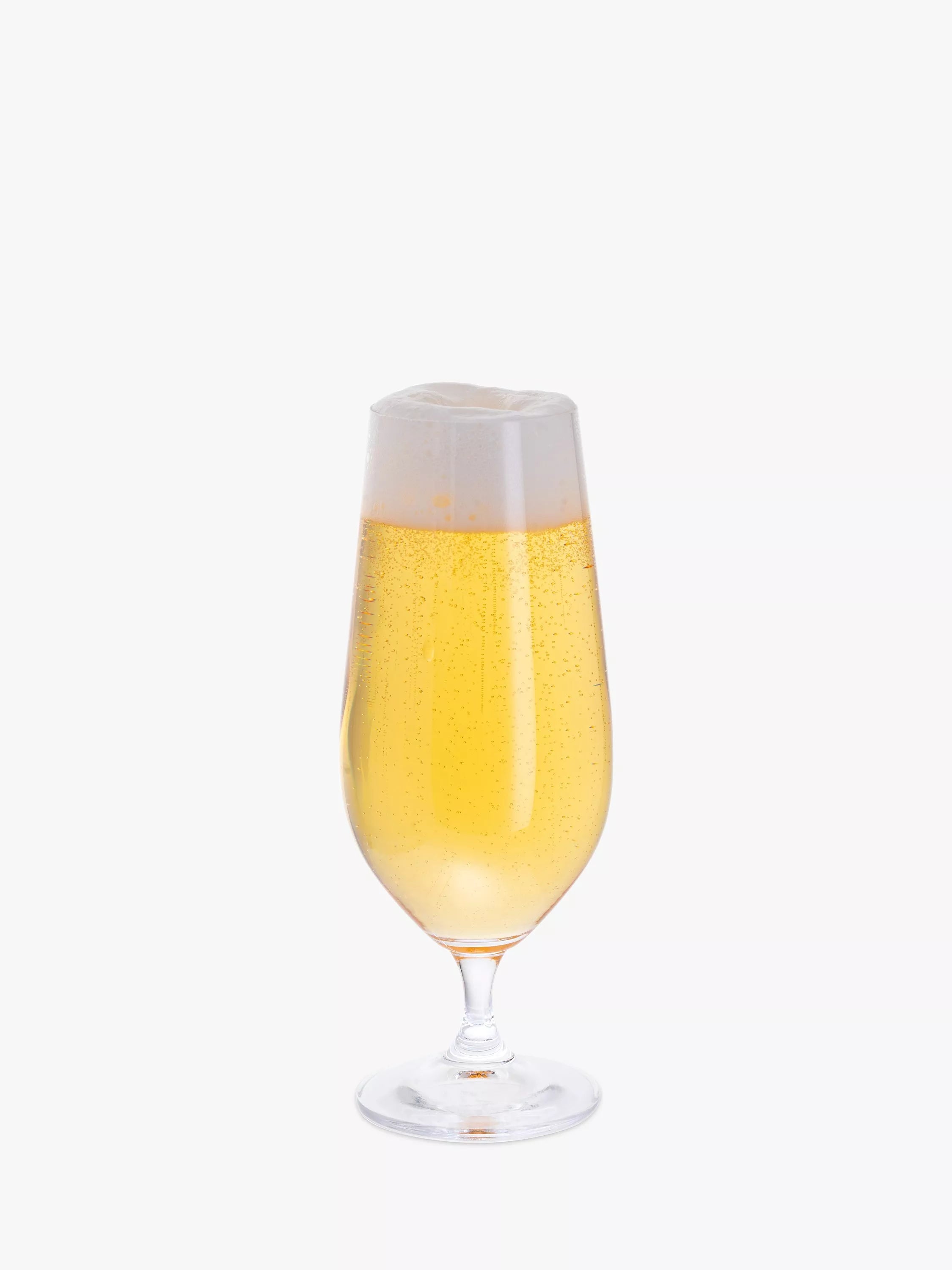 Dartington Crystal beer glass set of 4, clear, 380ml - British product