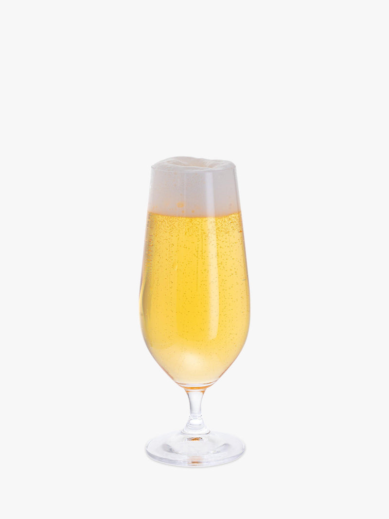 Dartington Crystal beer glass set of 4, clear, 380ml - British product