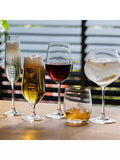 Dartington Crystal beer glass set of 4, clear, 380ml - British product