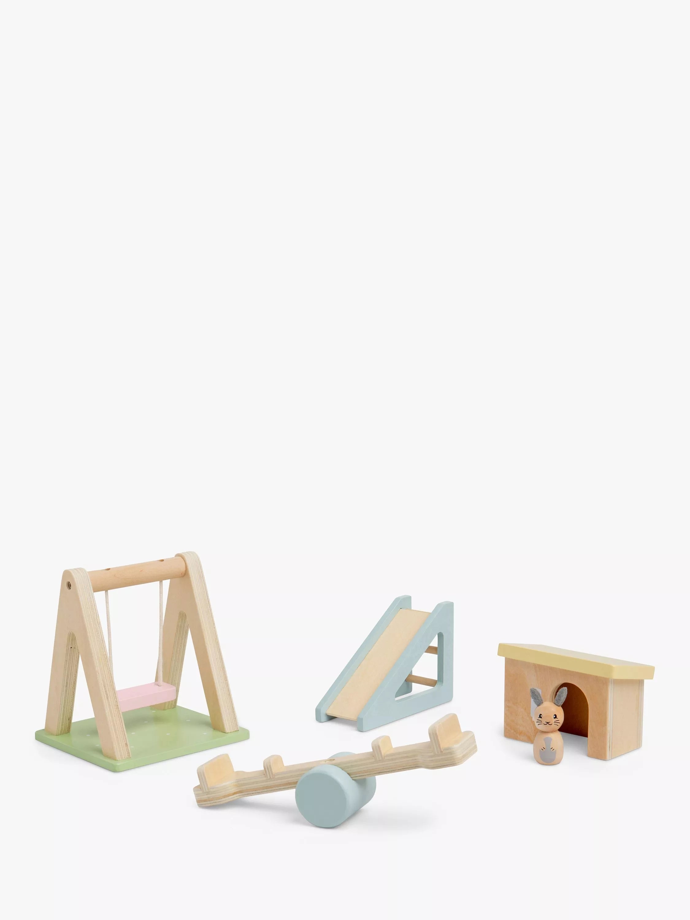 John Lewis Odney wooden doll's house garden set (British brand)