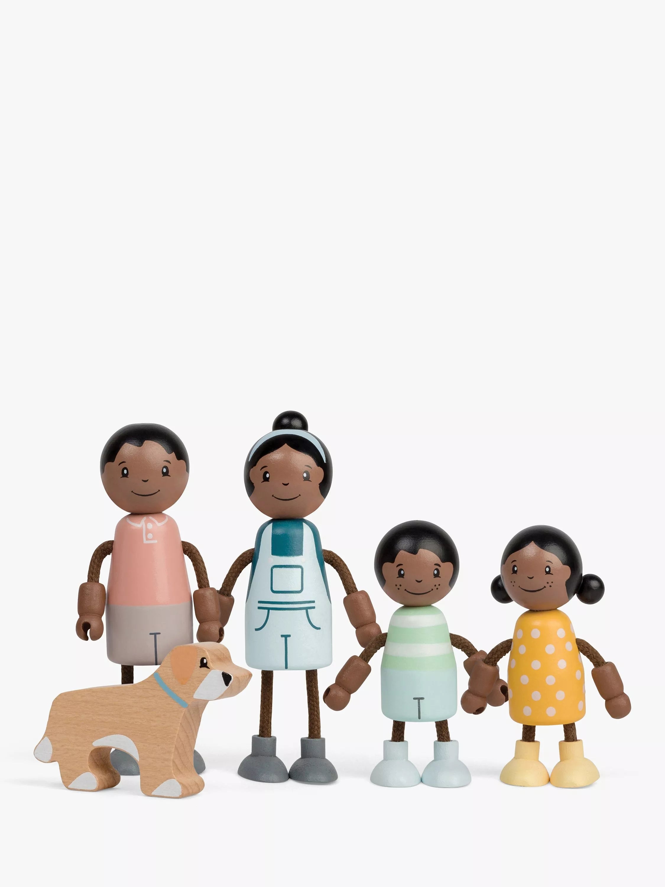 John Lewis wooden doll's house family set (British brand)