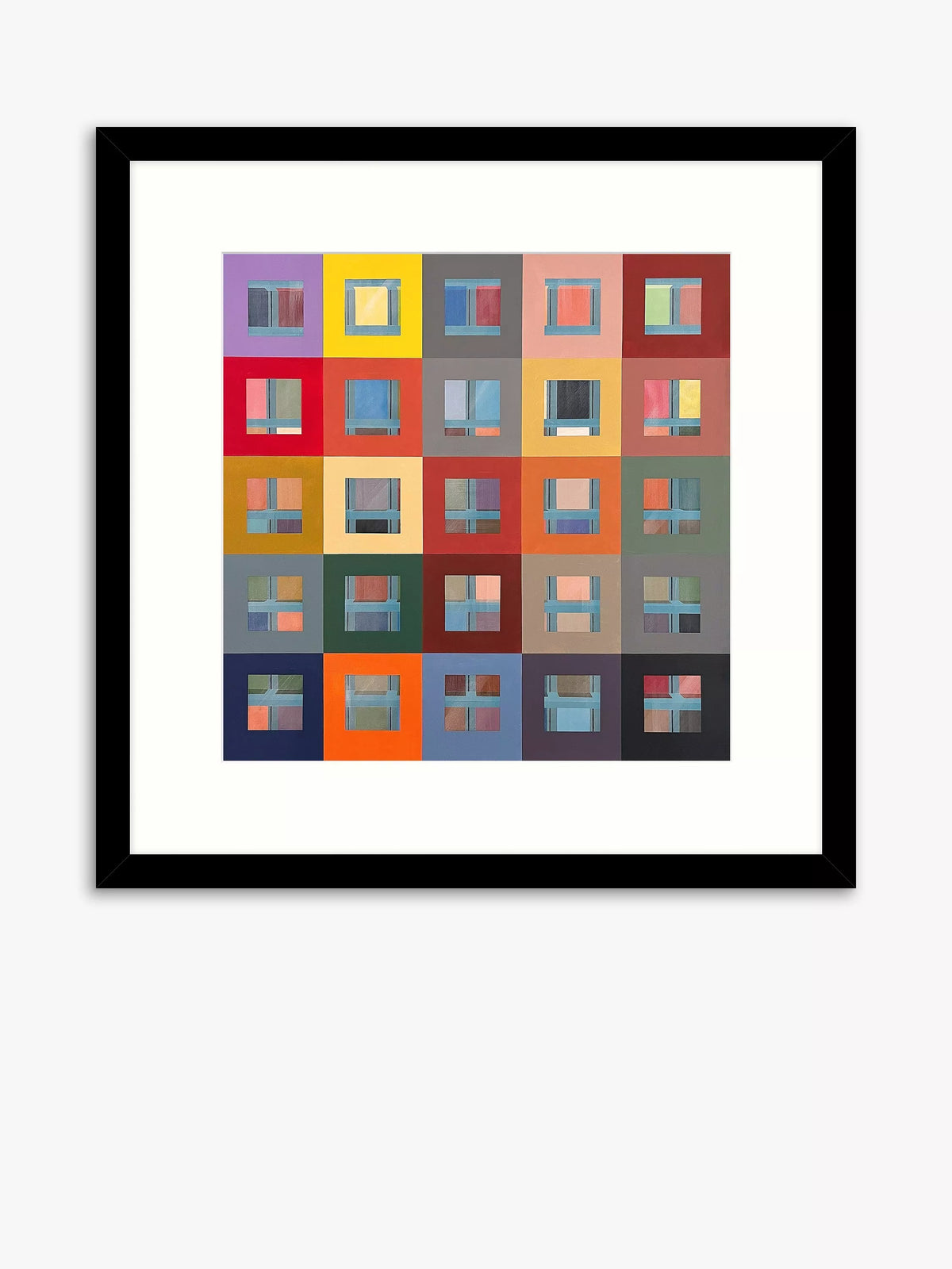 John Lewis Michelle Barratt Facade abstract framed print (British brand)