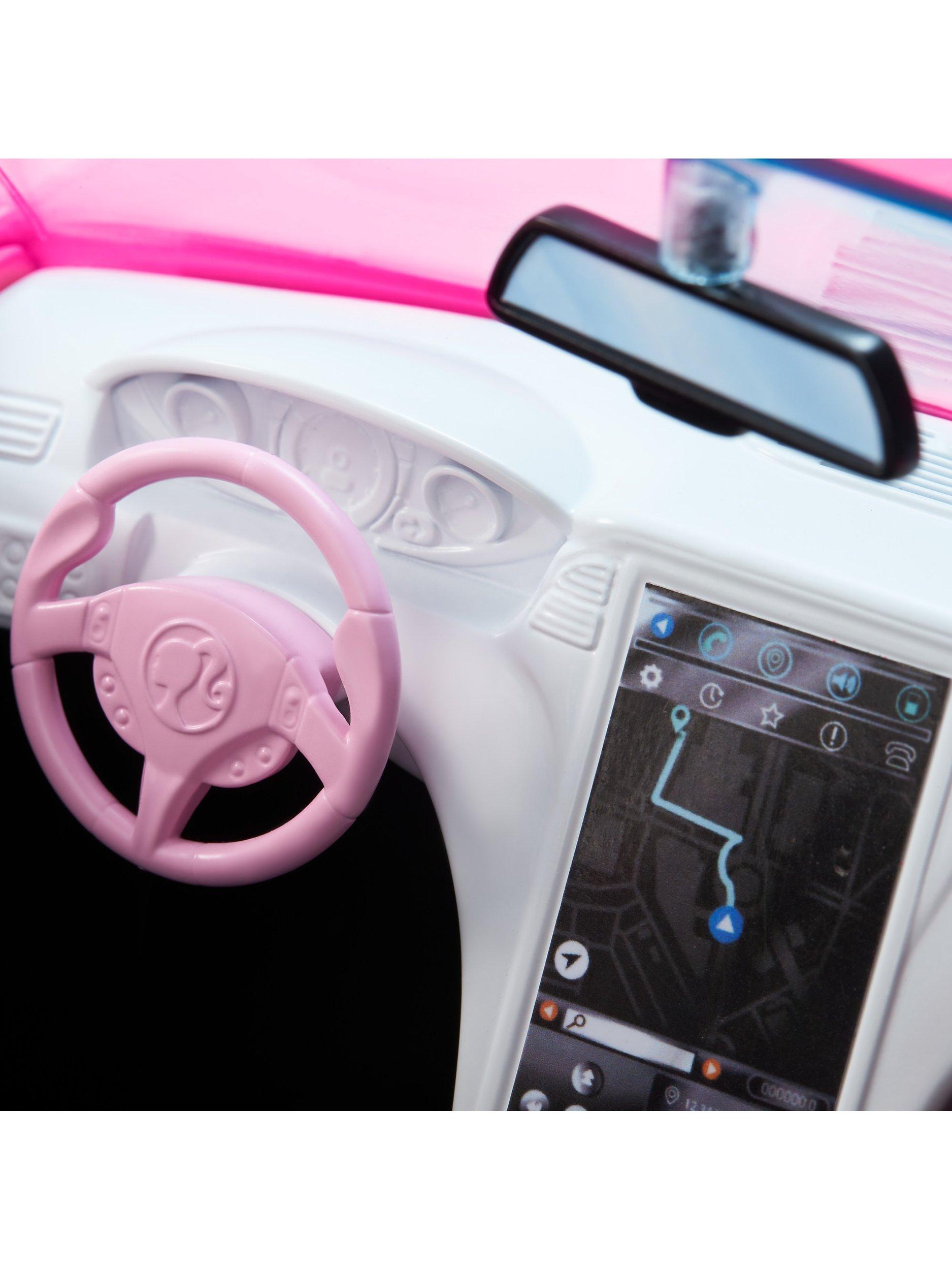 Barbie Cabrio-Puppe Auto pink Zweisitzer, UK-Version