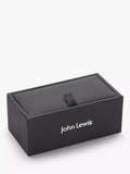 John Lewis grey carbon fibre round cufflinks (British brand)
