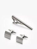 John Lewis cufflinks and tie bar gift set gunmetal, imported from the UK