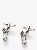 John Lewis silver golf bag cufflinks, UK version