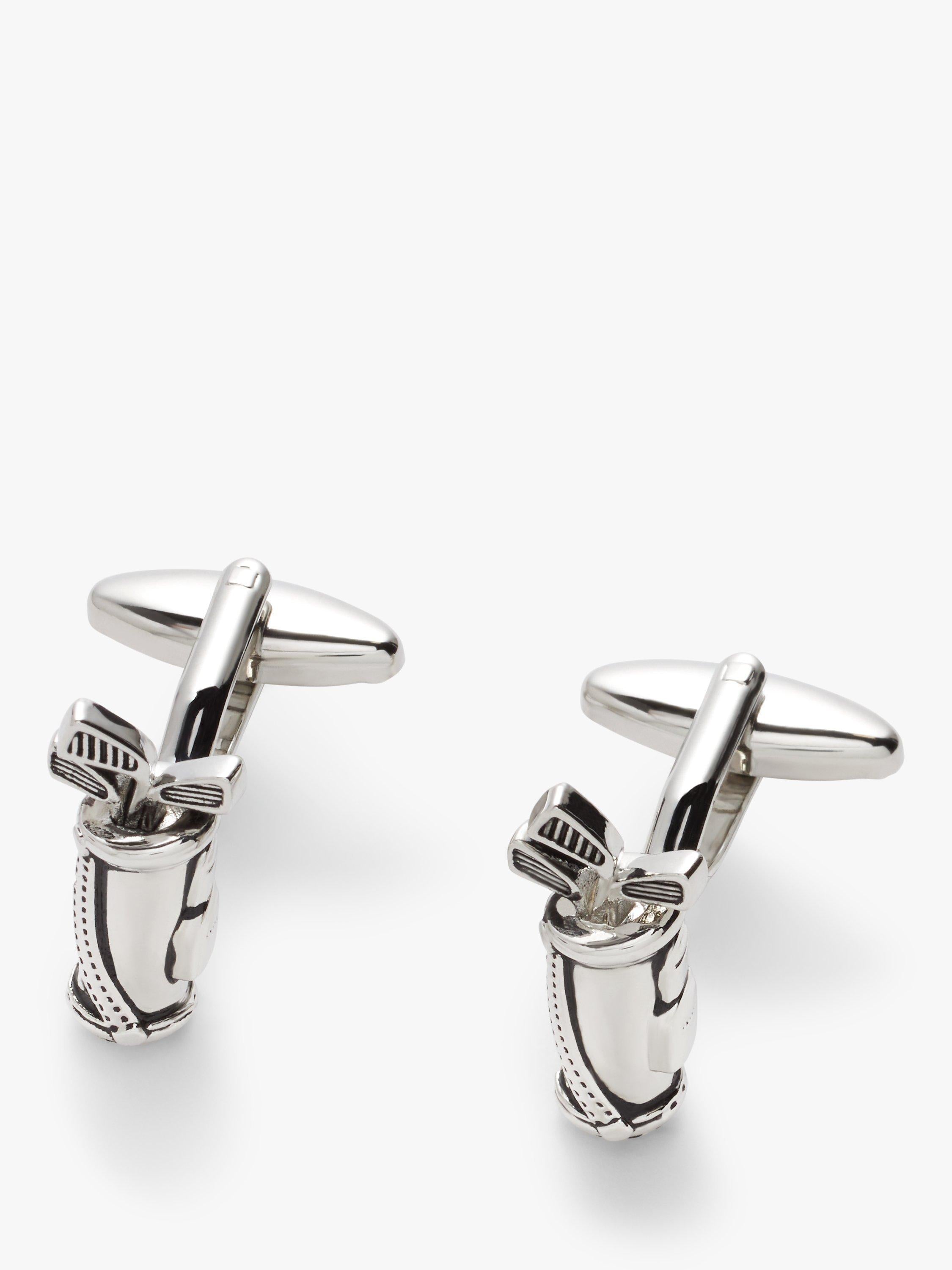 John Lewis silver golf bag cufflinks, UK version