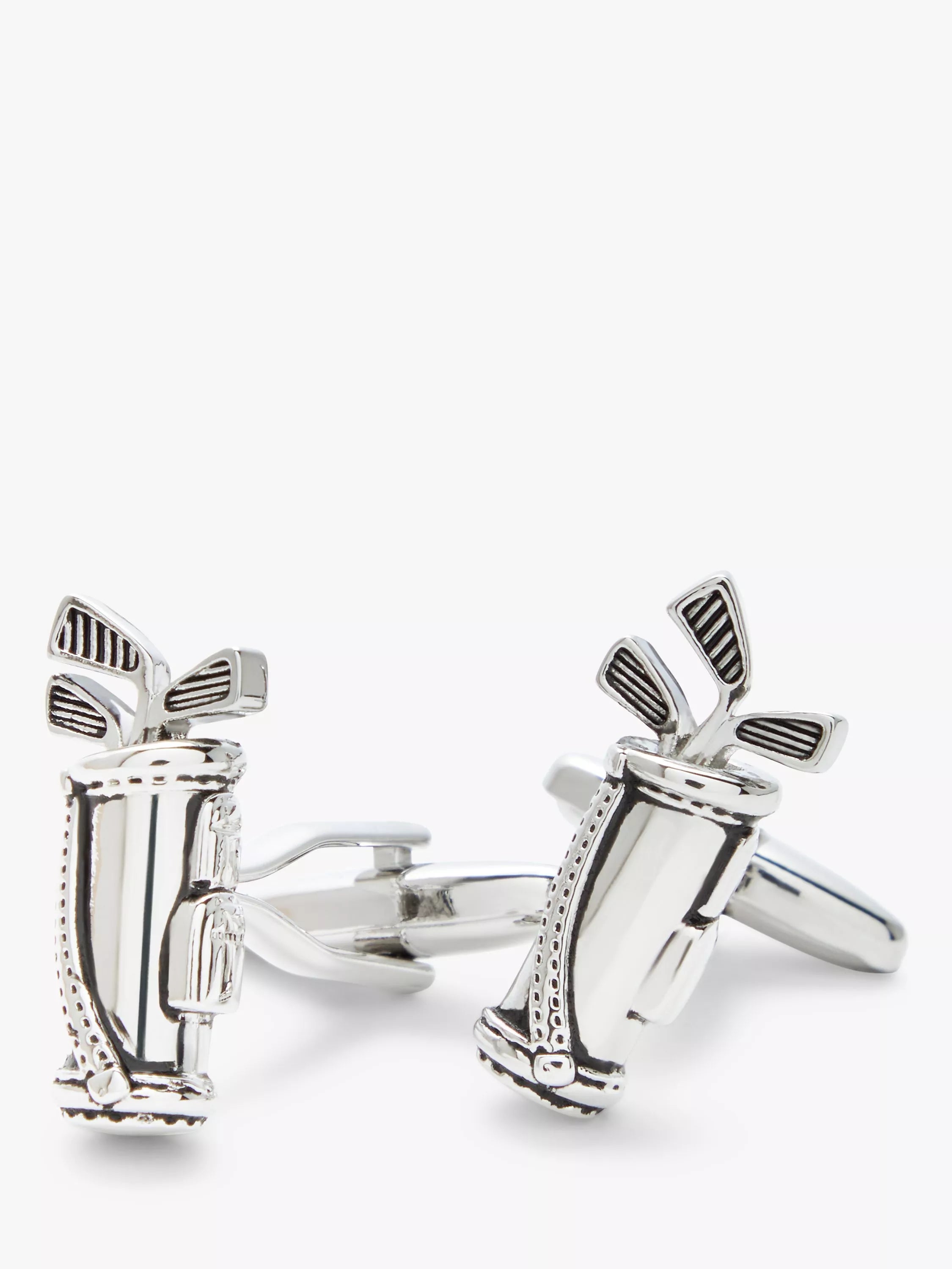 John Lewis silver golf bag cufflinks, UK version