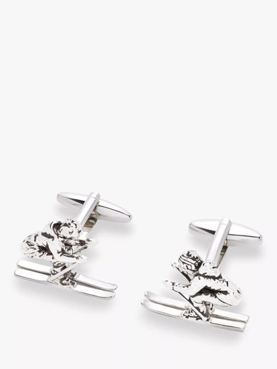 Boutons de manchette John Lewis Skier, Argent
