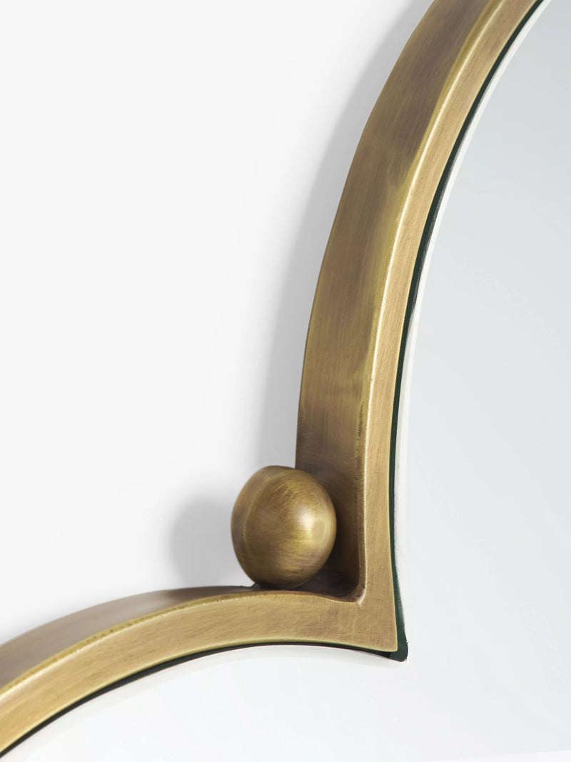 John Lewis flower wall mirror antique gold 66cm - British product