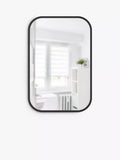 Umbra rectangular wall mirror black 92x61cm, imported from the UK