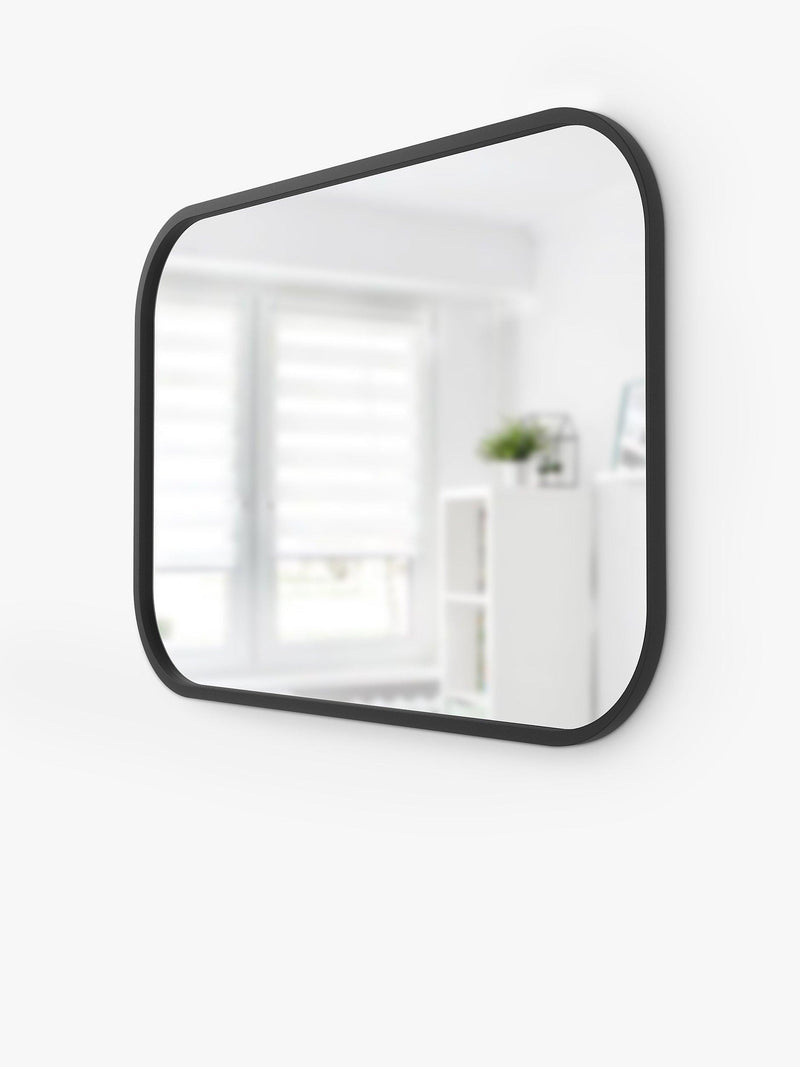Umbra rectangular wall mirror black 92x61cm, imported from the UK