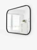 Umbra rectangular wall mirror black 92x61cm, imported from the UK