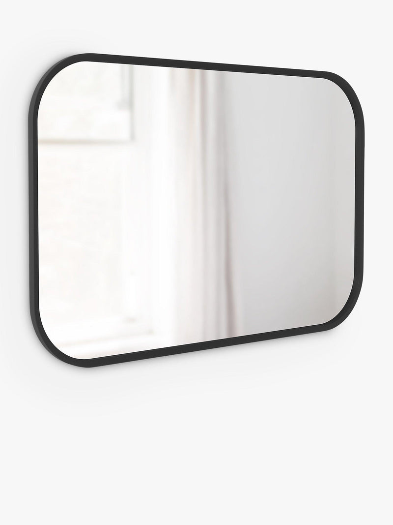 Umbra rectangular wall mirror black 92x61cm, imported from the UK