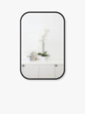 Umbra rectangular wall mirror black 92x61cm, imported from the UK