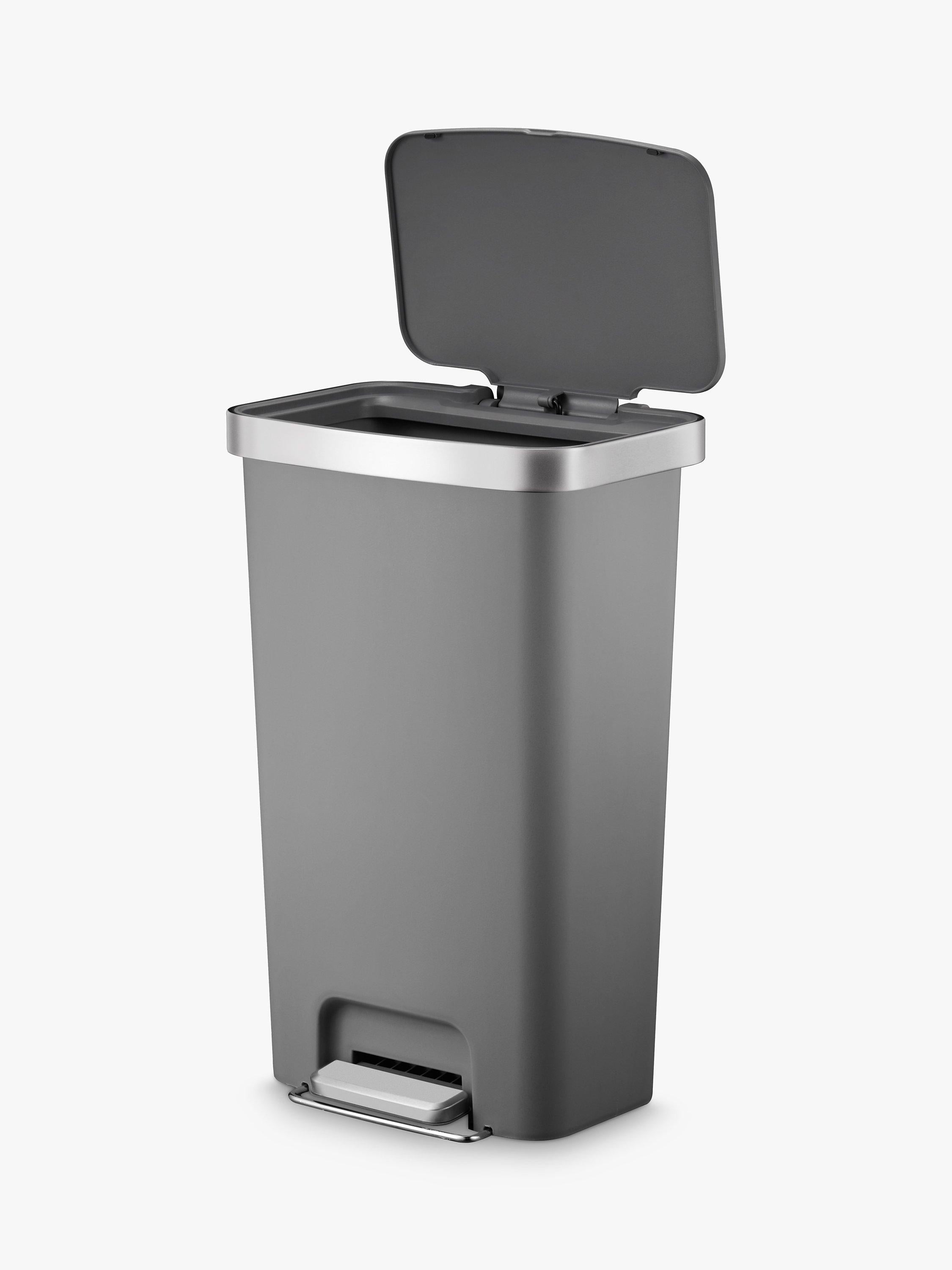 EKO Hana plastic pedal bin light grey 45L - British product