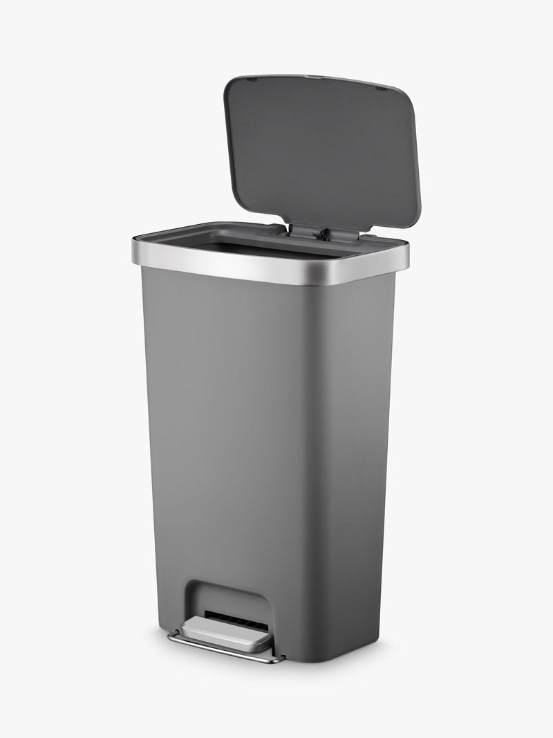 EKO Hana plastic pedal bin light grey 45L - British product