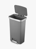 EKO Hana plastic pedal bin light grey 45L - British product