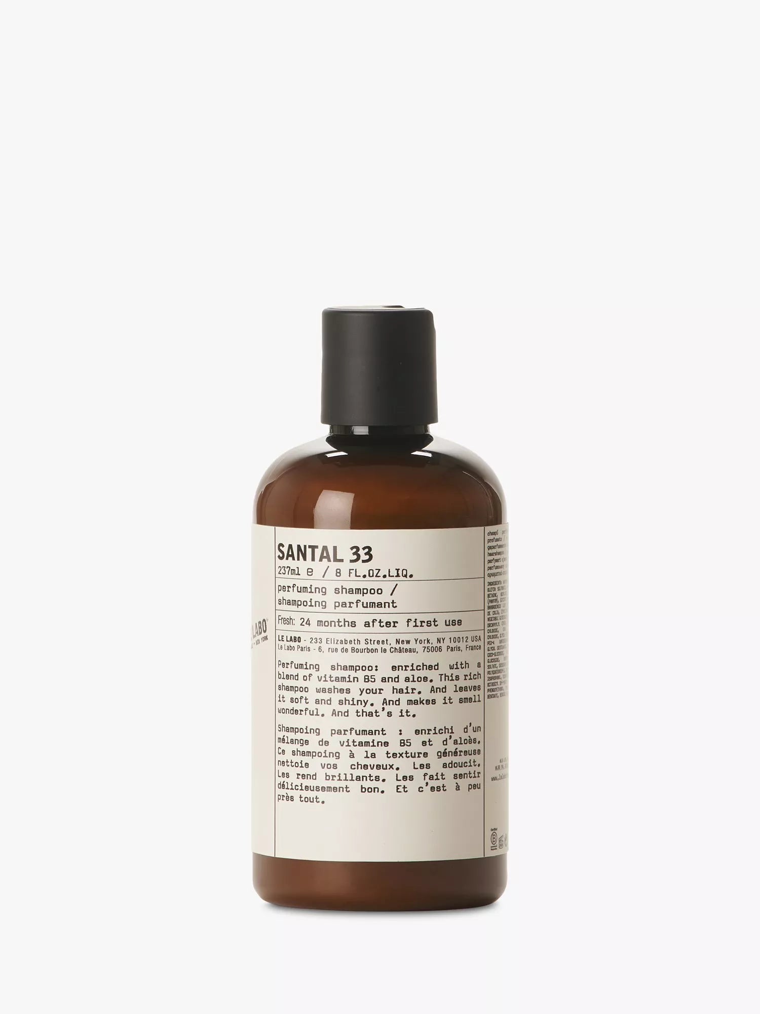 Le Labo perfuming shampoo Santal 33 237ml, UK version