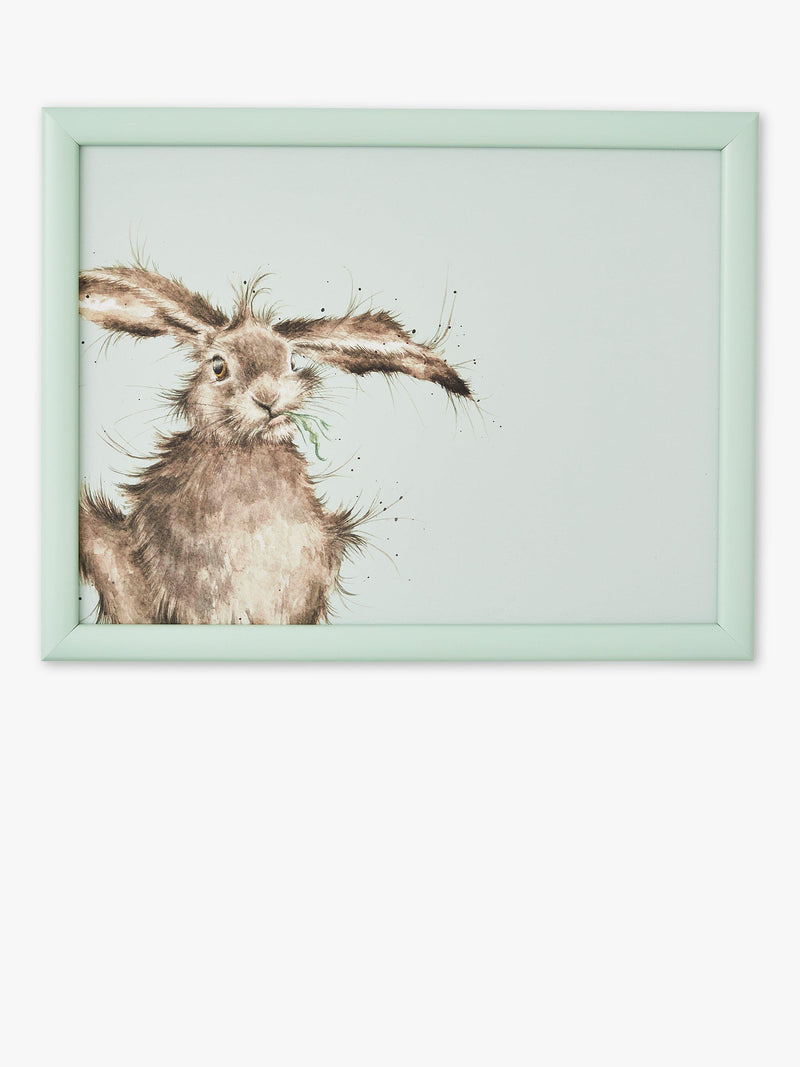 Wrendale Designs hare lap tray with padded base (British brand)