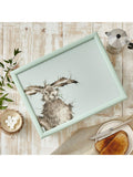 Wrendale Designs hare lap tray with padded base (British brand)