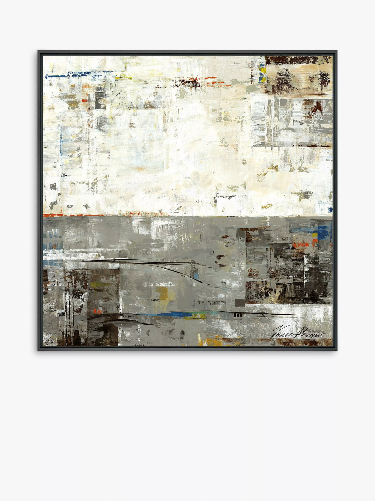 John Lewis abstract canvas print GreyZone II 104x104cm, UK version