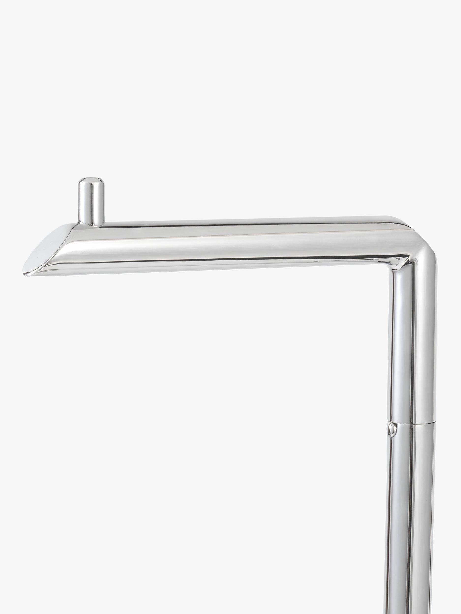 Robert Welch Oblique floor-standing toilet roll holder stainless steel (British brand)