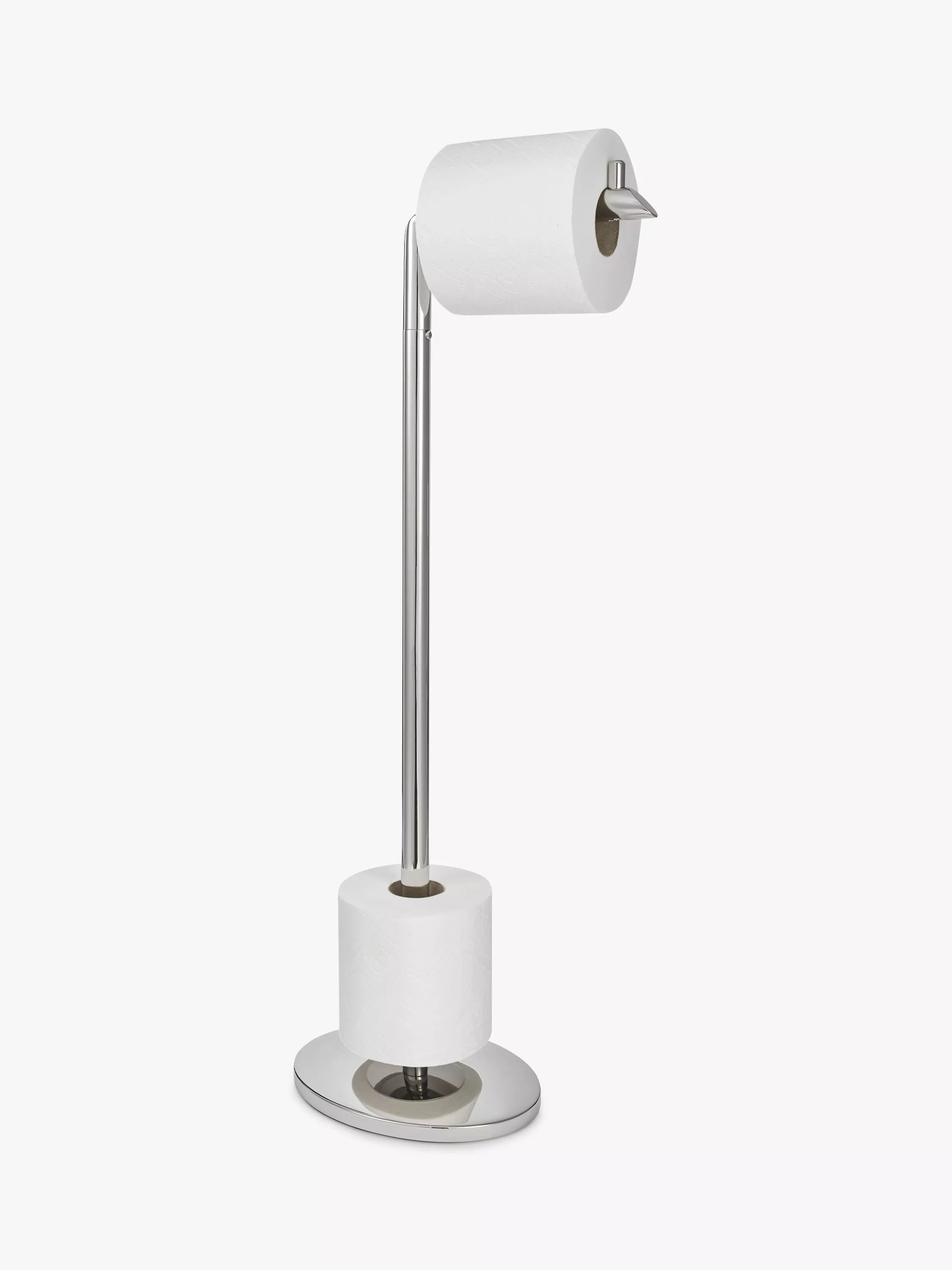 Robert Welch Oblique floor-standing toilet roll holder stainless steel (British brand)