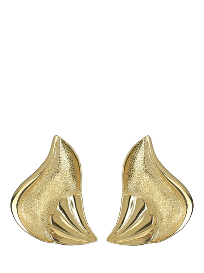 John Lewis Eclectica Pre-Loved Gold Plated Clip-On Earrings Ear Lobe Cover Circa 1980s- Buy online at McGrocer
