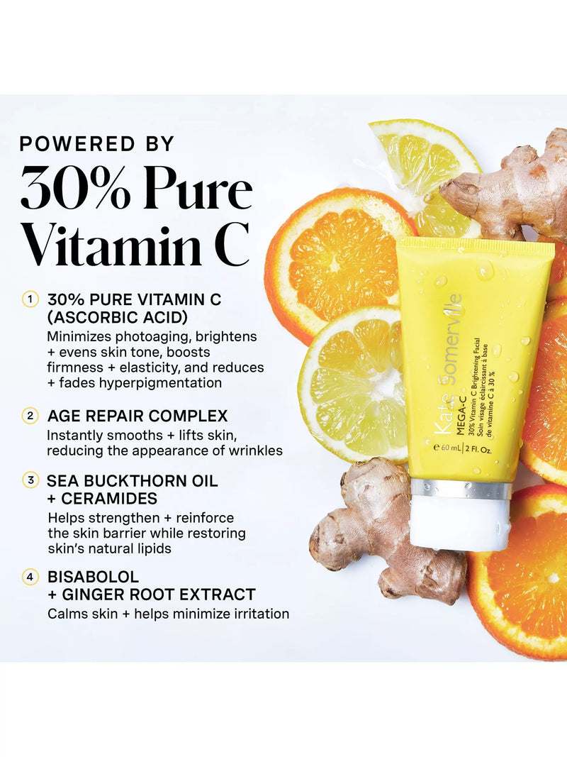 Kate Somerville Mega C 30% Vitamin C Brightening Facial 60ml, UK version