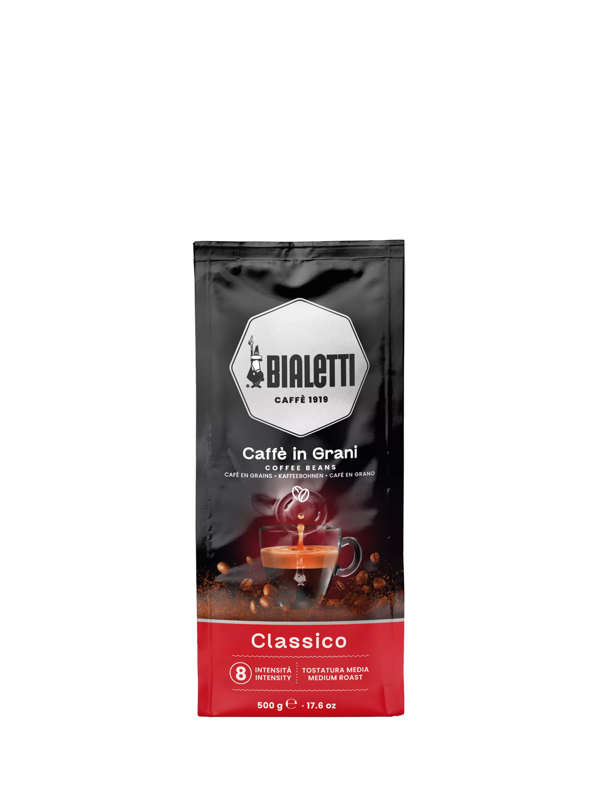 Bialetti Esperto Grani Classico whole bean coffee 500g - British product