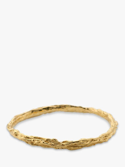 John Lewis Textured Gold Bangle Handcrafted with Lost Wax Casting- Buy online at McGrocer