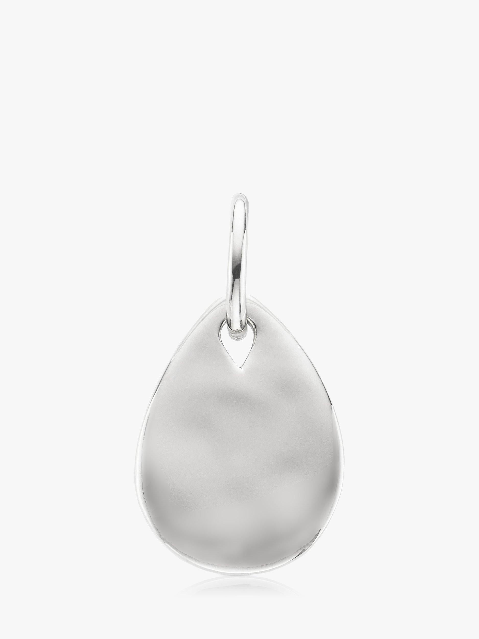 Monica Vinader silver petal pendant necklace - British product