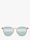 Le Specs Bandwagon round mirrored sunglasses brown frame - British product