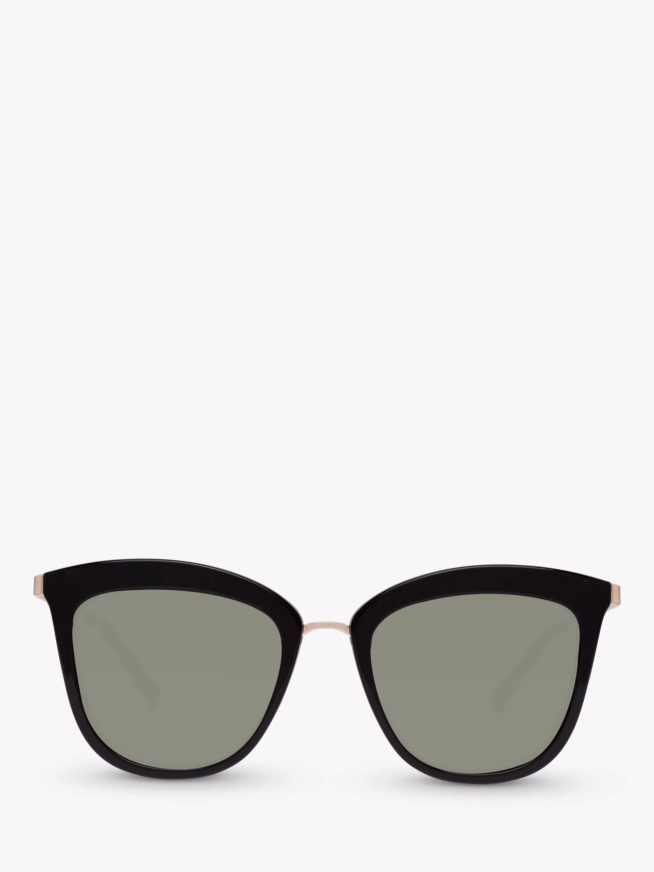 Le Specs Caliente cat eye sunglasses Black Gold - British product