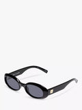 Le Specs oval sunglasses black frame 53mm (British brand)