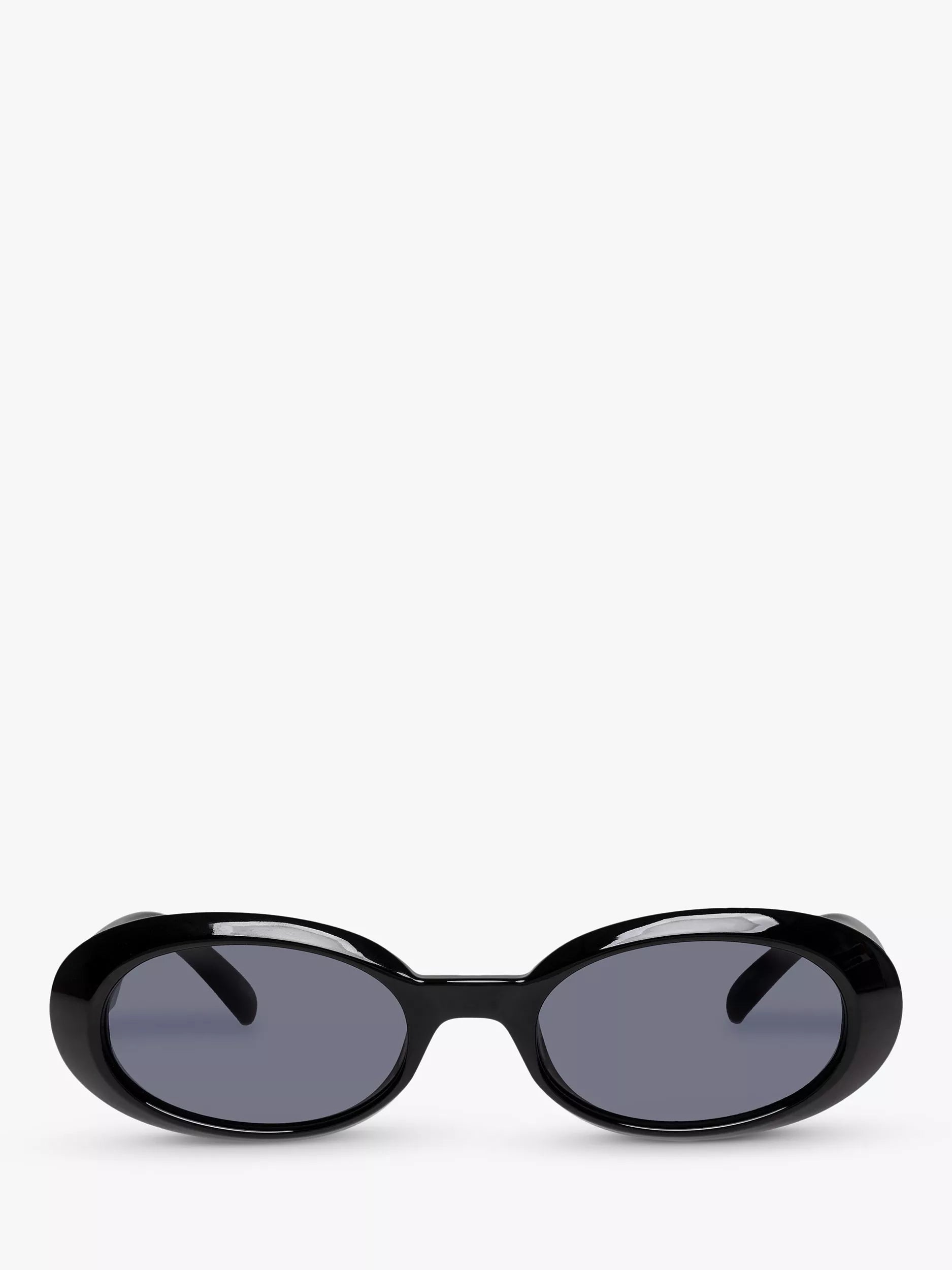 Le Specs oval sunglasses black frame 53mm (British brand)