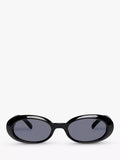 Le Specs oval sunglasses black frame 53mm (British brand)
