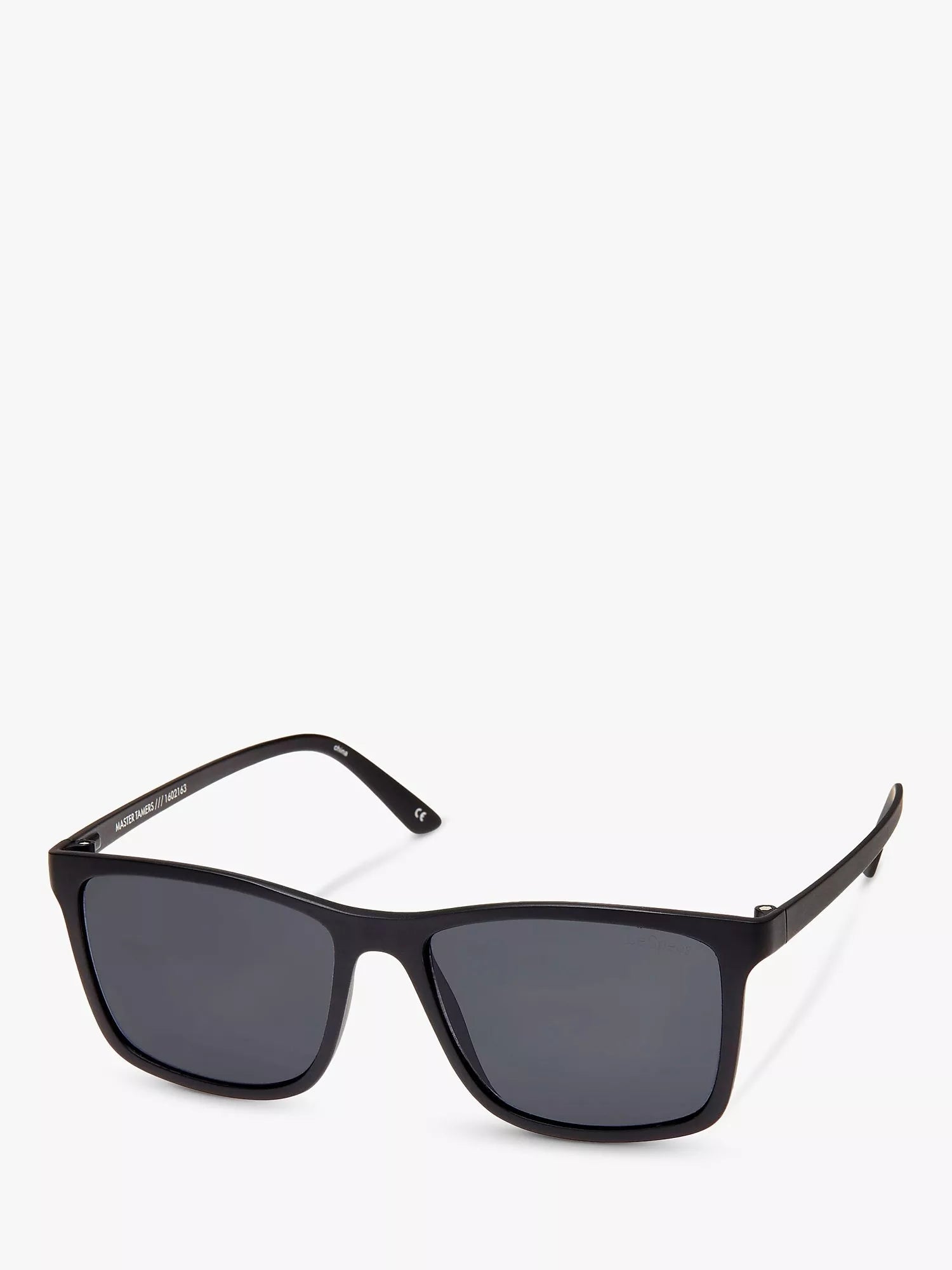 Le Specs Master Tamers rectangular sunglasses black grey, imported from the UK
