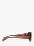 Ray-Ban Kiliane polarised rectangular sunglasses transparent brown (British brand)