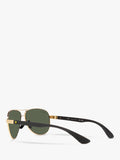 Ray-Ban Flieger-Sonnenbrille Arista/Grün Metallrahmen (Britische Marke)