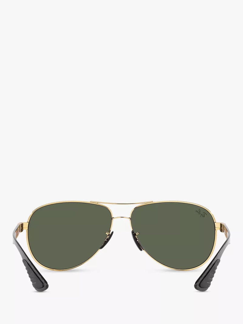 Ray-Ban aviator sunglasses arista/green metal frame (British brand)