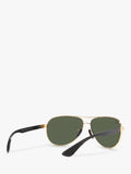 Ray-Ban Flieger-Sonnenbrille Arista/Grün Metallrahmen (Britische Marke)